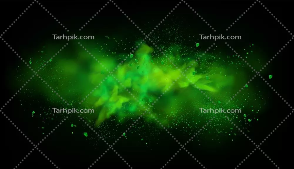 پسزمینه وکتور با دود سبز رنگ: طراحی مدرن برای پروژههای گرافیکی