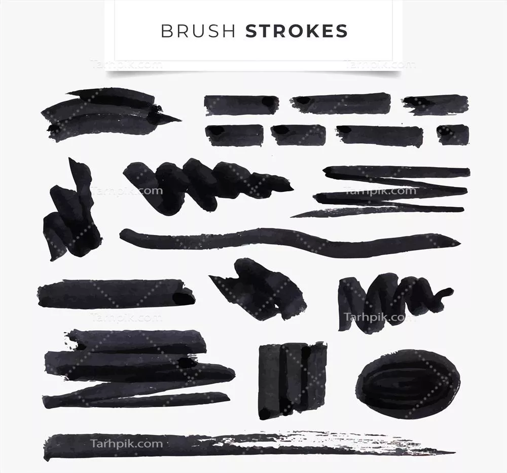 مجموعه وکتور قلم موهای گرانج برای طراحی و هنر دیجیتال