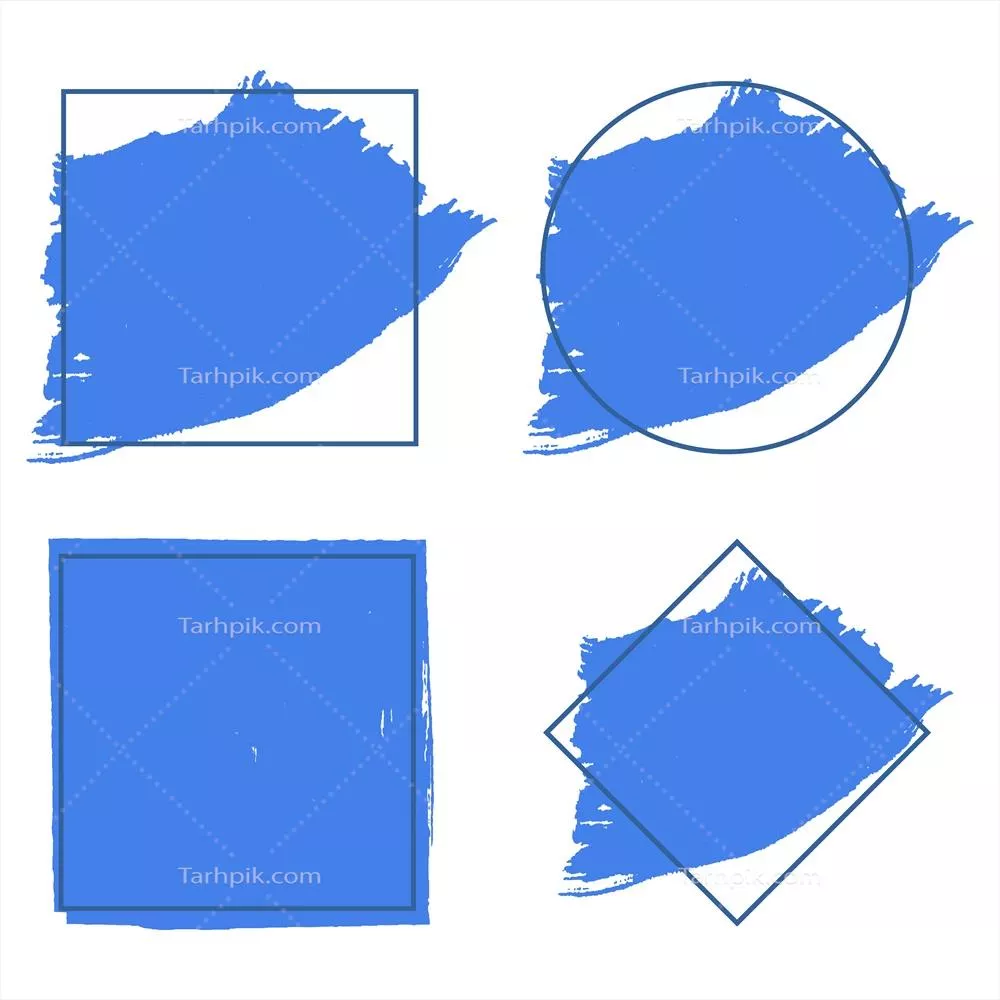مجموعه فریم های وکتور با ضربه قلم گرانج و طراحی الهام بخش