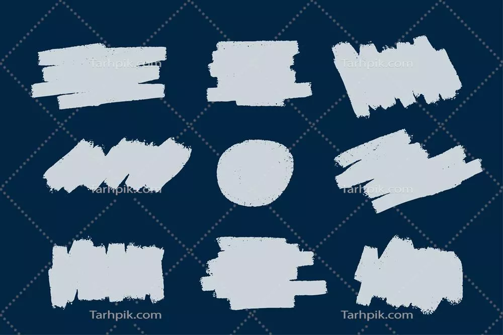 مجموعه وکتور لکههای بروس گرانج با طراحیهای هنری جذاب