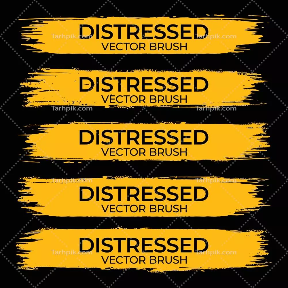 وکتور مجموعه بنر با ضربه‌ قلم ماندگار و سبک گرانج