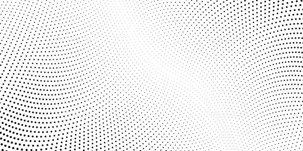 وکتور پسزمینه نقطهای انتزاعی سیاه و سفید با شکلهای هافتون