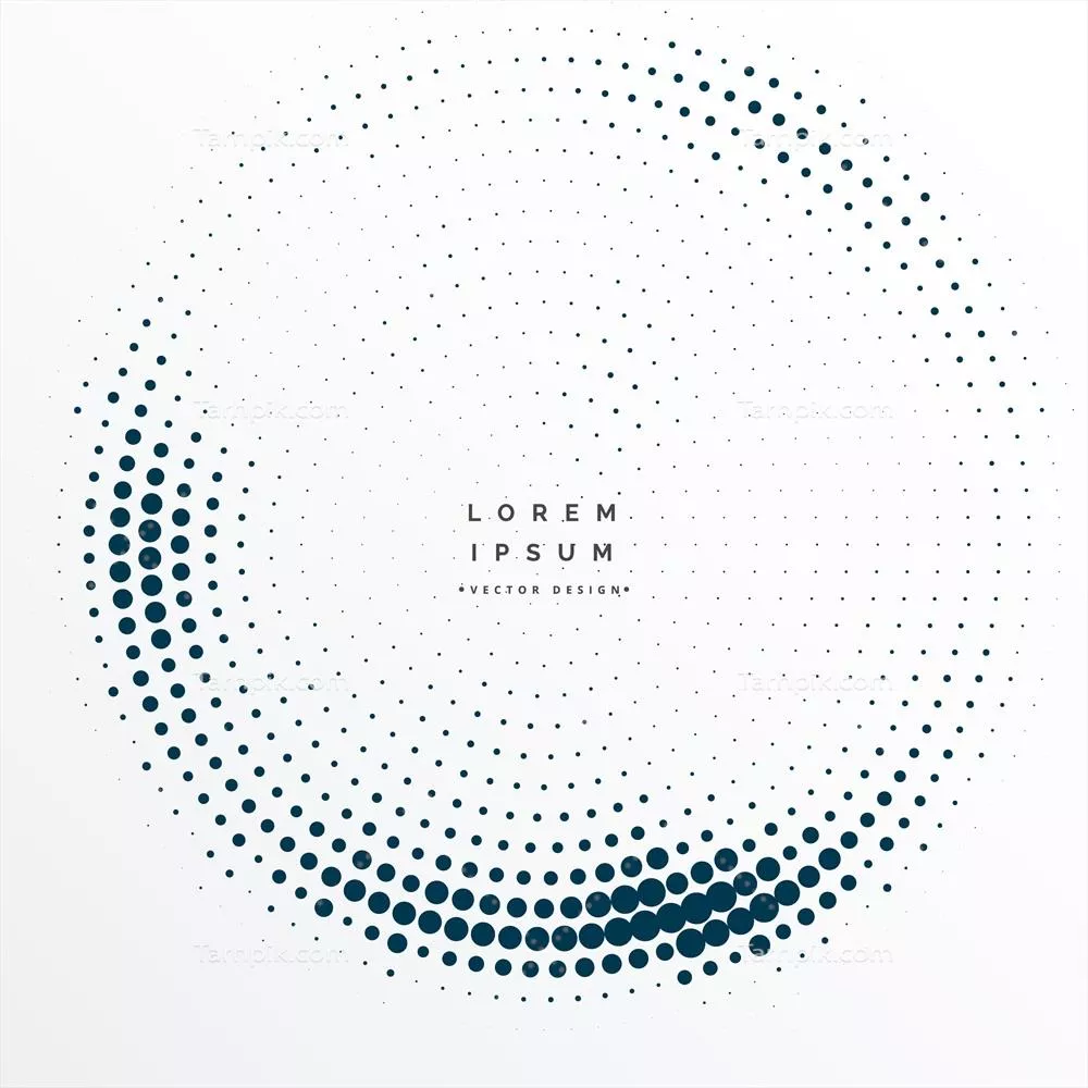 وکتور طراحی پس‌زمینه قاب با دات‌های هالفتون: یک نمای هنری و مدرن
