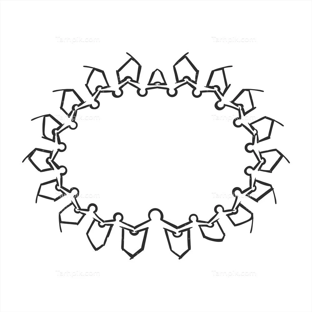 تصویری هنری از مفهوم رهبری به صورت طراحی دستی و وکتور