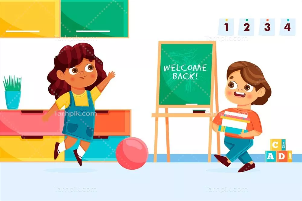 پس زمینه دستکشیده برای بازگشت به مدرسه با طراحی وکتور