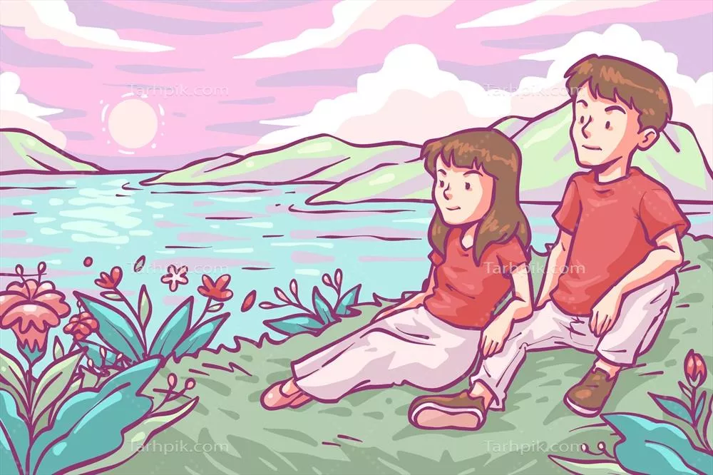 وکتور پس‌زمینه دست‌کشیده برای روز ولنتاین با طراحی خاص و جذاب