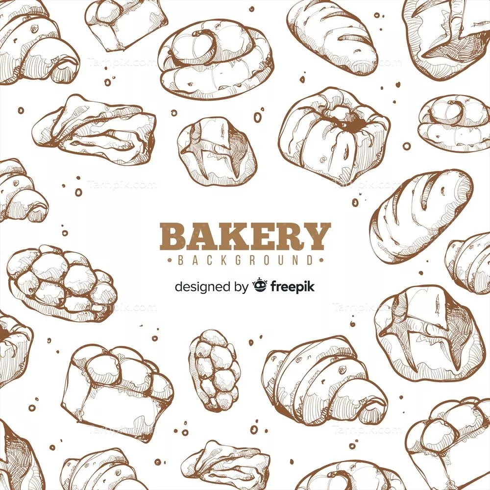 وکتور پسزمینه فروشگاه نان دستکشیده با طراحی برداری و هنری خلاقانه