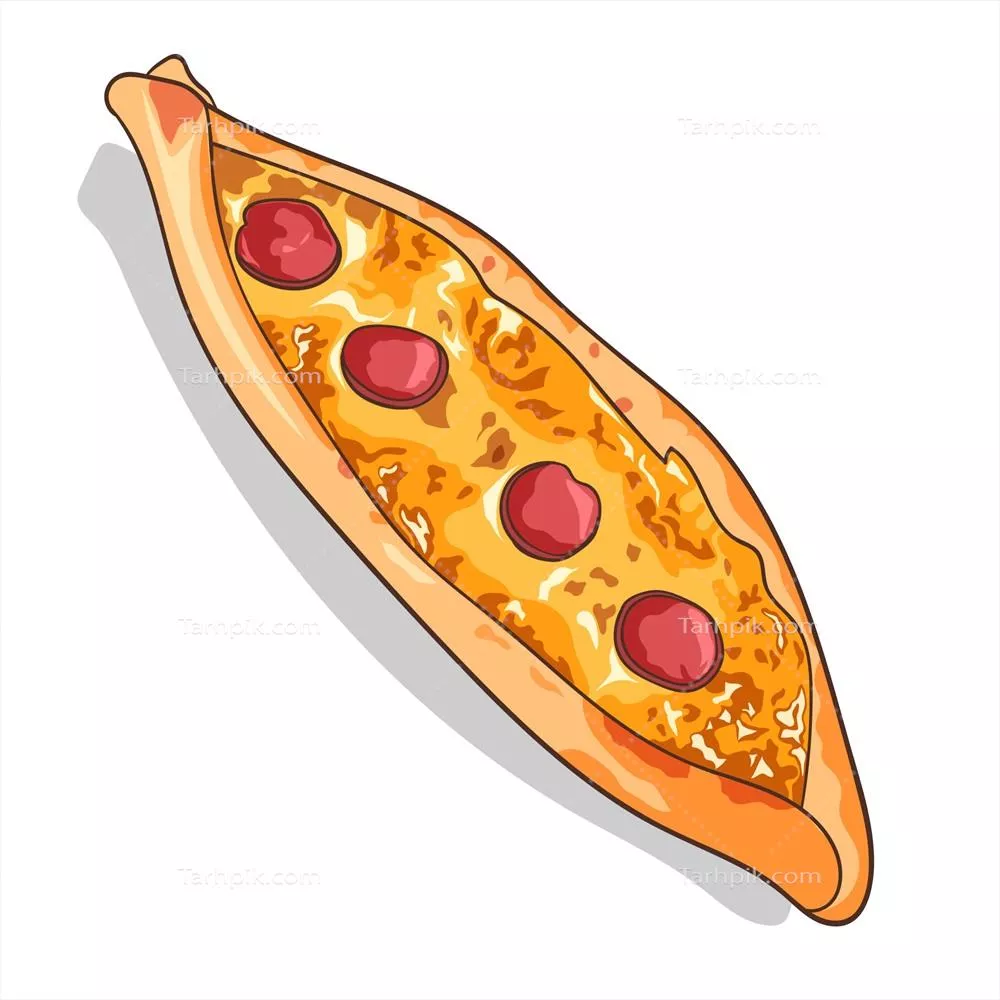 تصویرسازی وکتوری غذاهای ترکی به سبک طراحی مسطح و دستکشیده