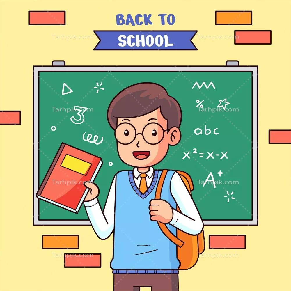 تصویرسازی دستی و وکتور مربوط به فصل بازگشایی مدارس