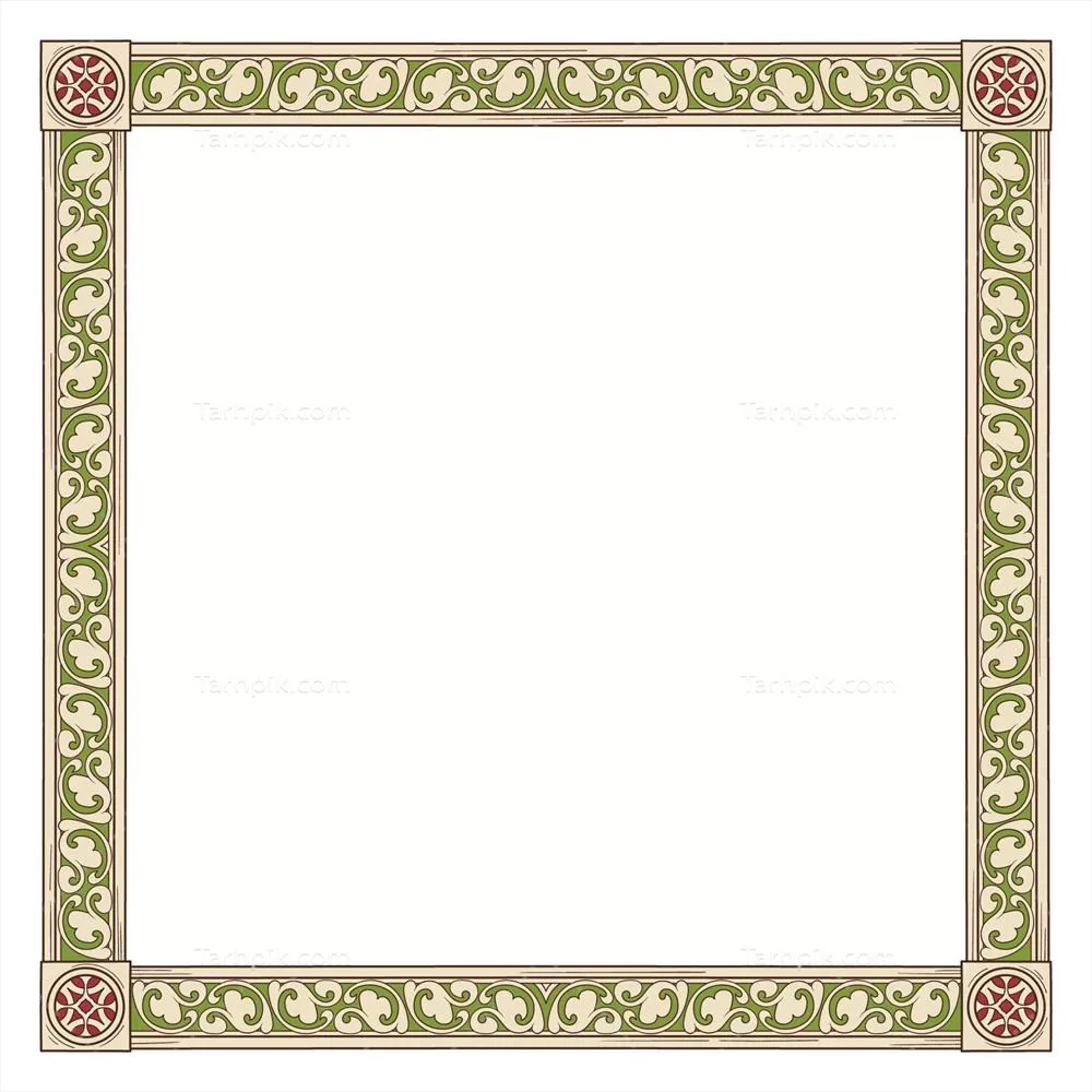 طراحی قاب قرون وسطایی با دستکش به صورت وکتور برای تزئینات هنری