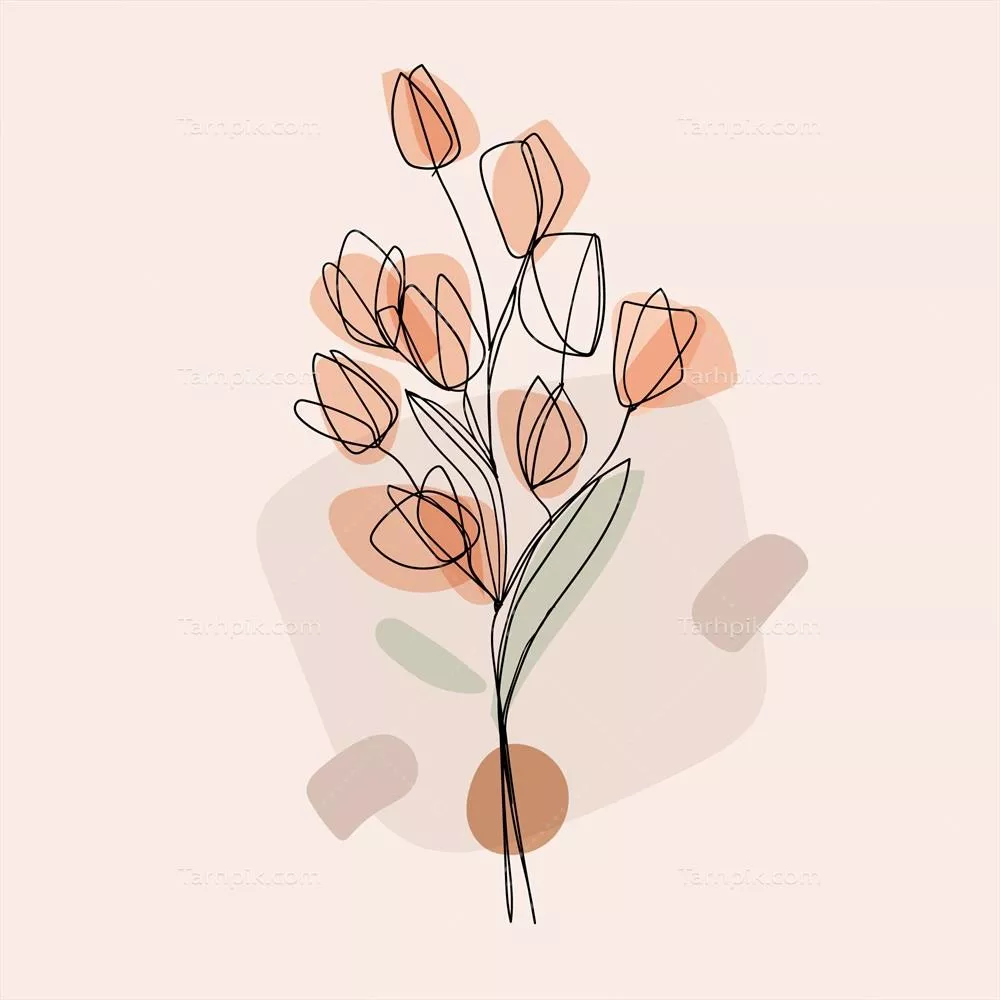 هنر خطی دستکشیده: وکتورهای تصویرسازی با طراحی یک خطی