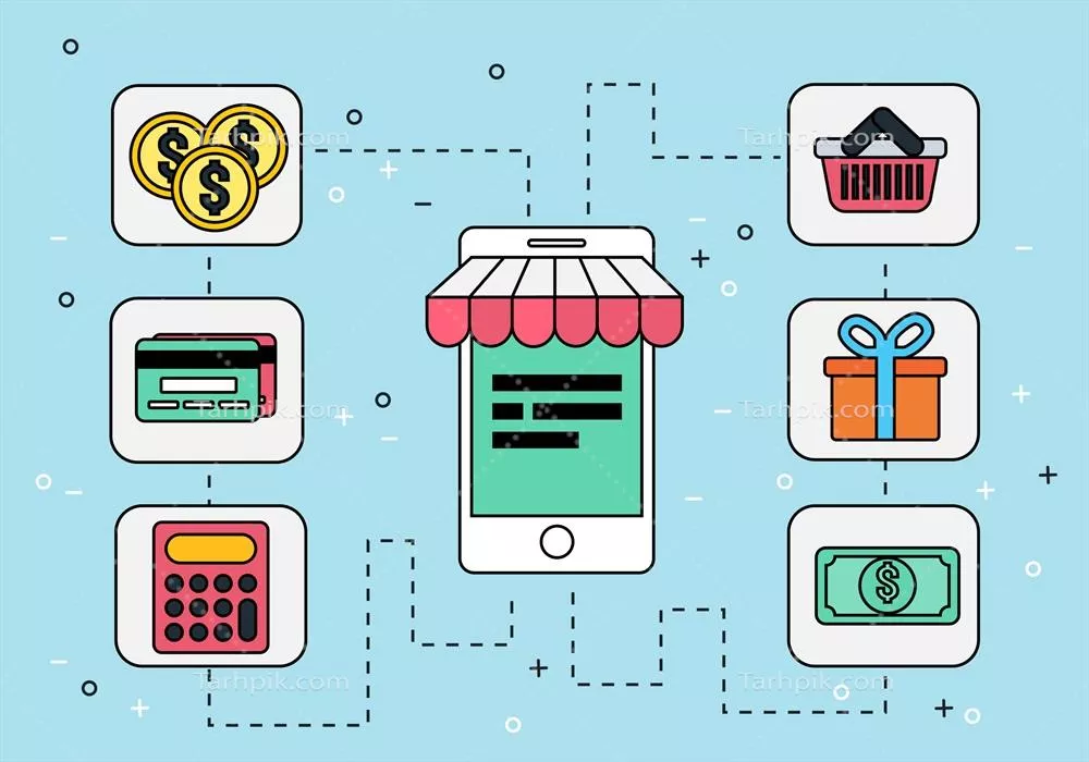 وکتور عناصر و آیکون‌های طراحی شده با دست برای وب، کارت تبریک، پوستر و دکوراسیون دیگر