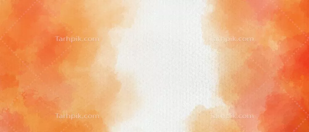 وکتور نقاشی دستی با رنگهای نارنجی و زرد و بافت آبرنگی