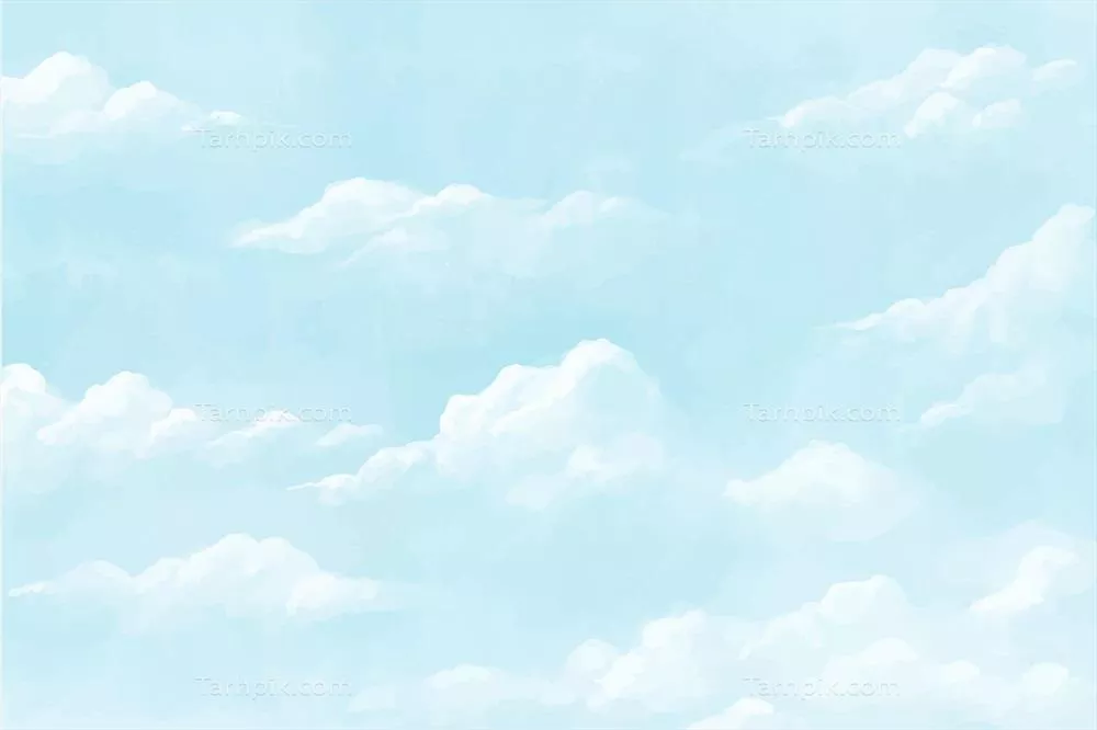 وکتور پسزمینه آبی رنگ آبرنگی یکنواخت با طراحی دستی و رنگهای پاستلی