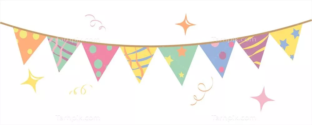 کارت تولد خوشحال با تمی از کنفتی و کیک در طراحی وکتور