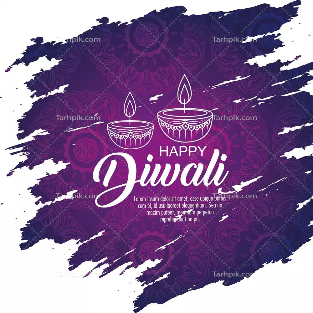 طرح وکتور پسزمینه شاد دیوالی با رنگهای زنده و جشنوارهای