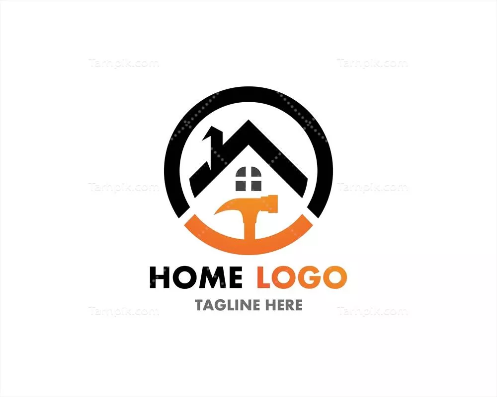 الگوی لوگوی وکتوری تعمیرات خانه با طراحی منحصر به فرد و جذاب