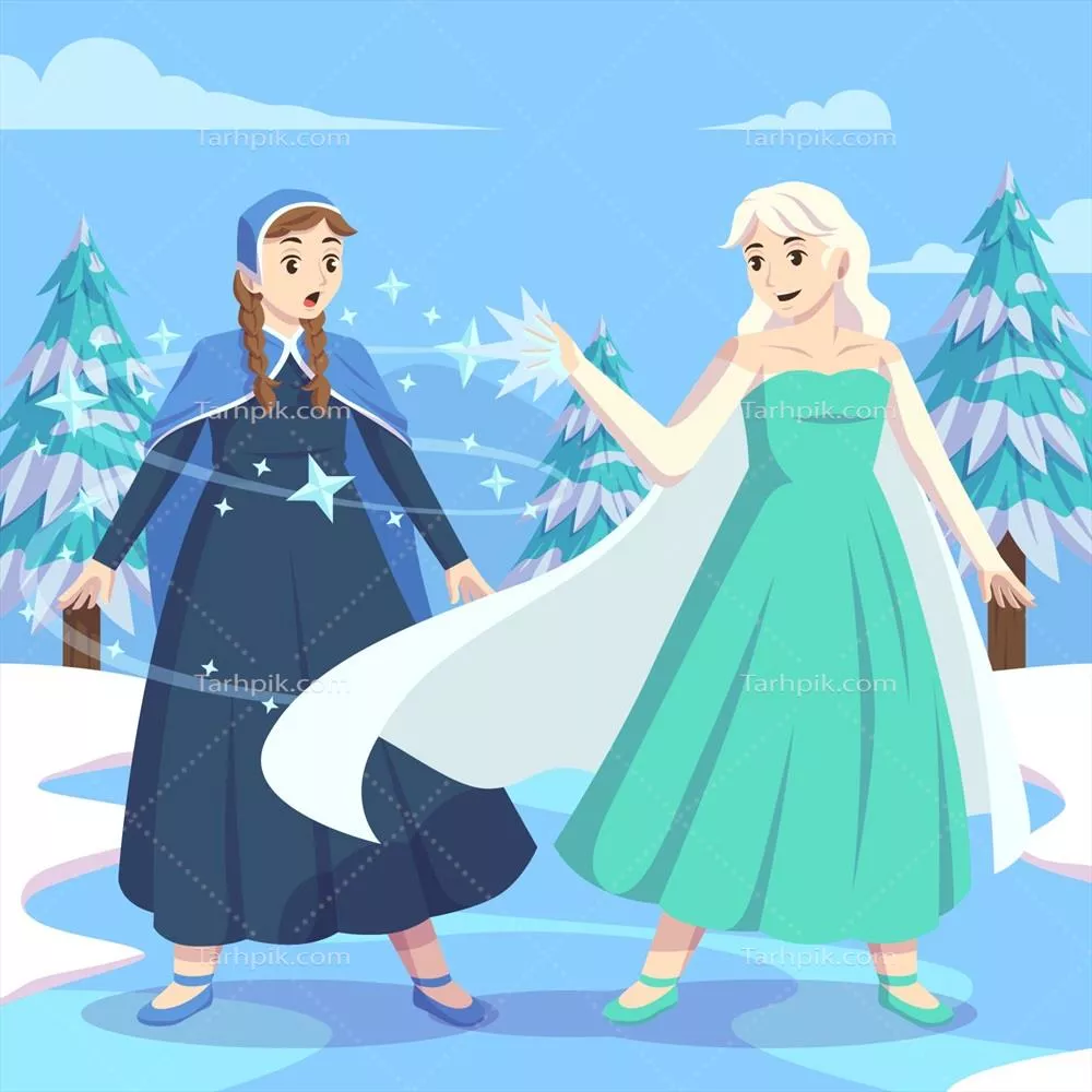 وکتور پرنسس یخی با قدرت جادویی خود: دنیایی از سحر و سرما