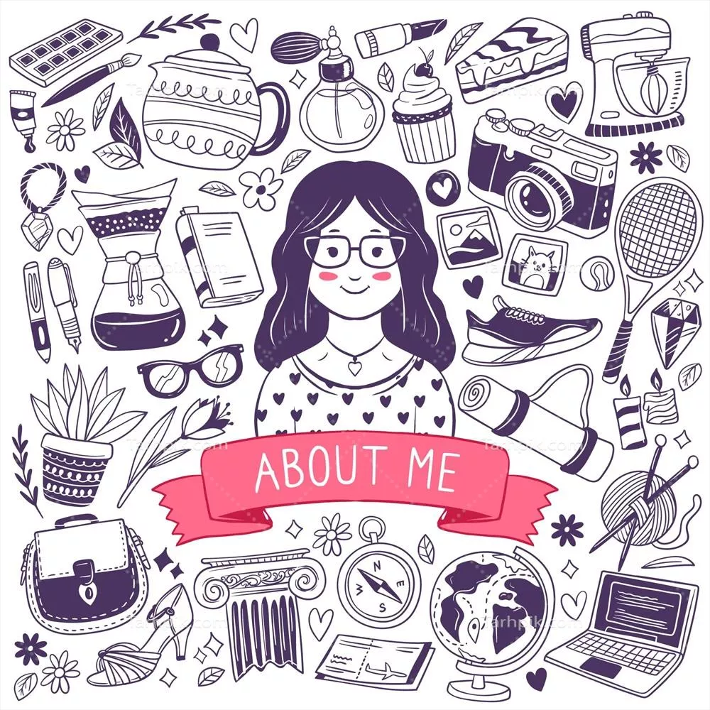 وکتور مفهوم خودشناسی تصویری: نقاشیهای خلاقانه و الهامبخش درباره خود