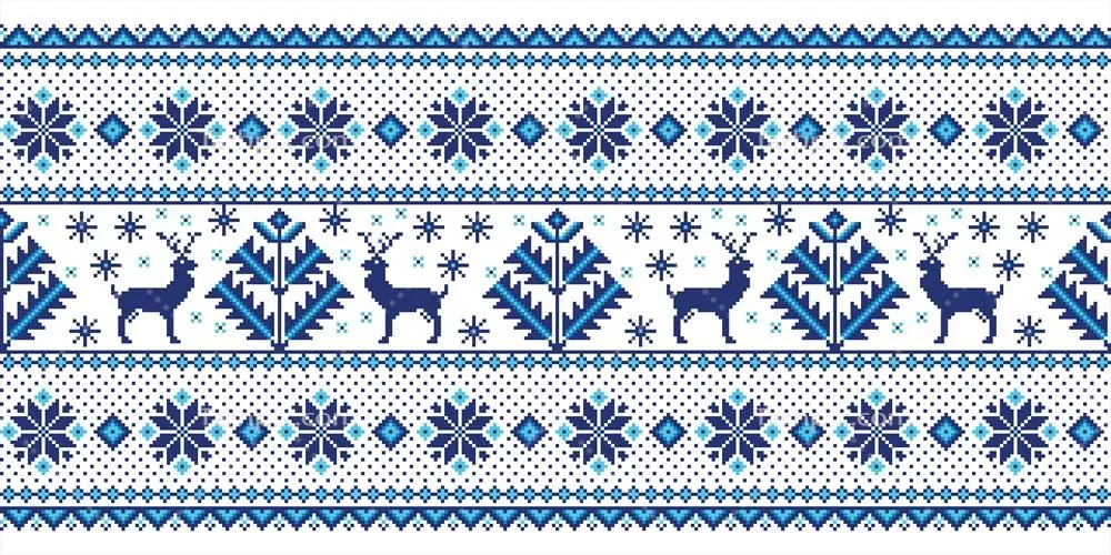 الگوهای دوتایی و مستمر با طراحیهای محلی و تزئینی وکتور