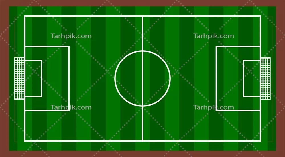وکتور تصویر از بالای میدان فوتبال برای استفاده به عنوان پسزمینه