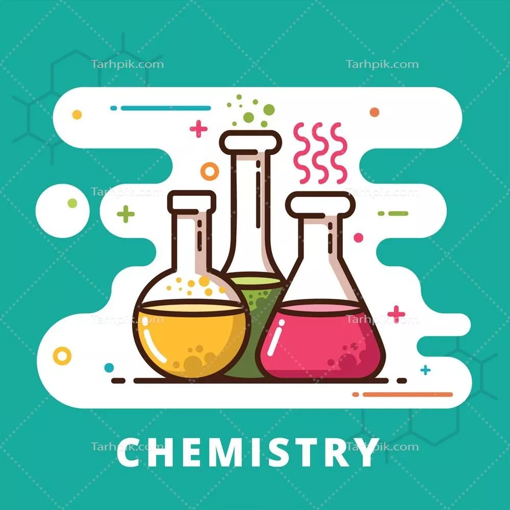 وکتور تصویرسازی شیمی: ایده آل برای کاغذ دیواری یا پسزمینه
