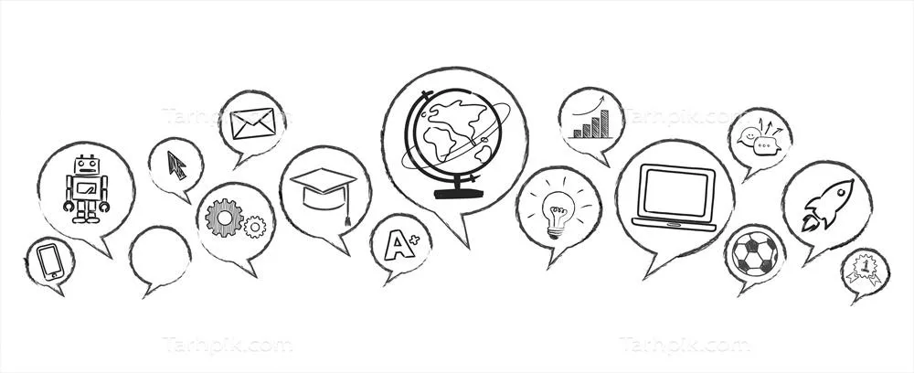 تصویرسازی کانسپت شبکههای اجتماعی با طراحی وکتور منحصر به فرد