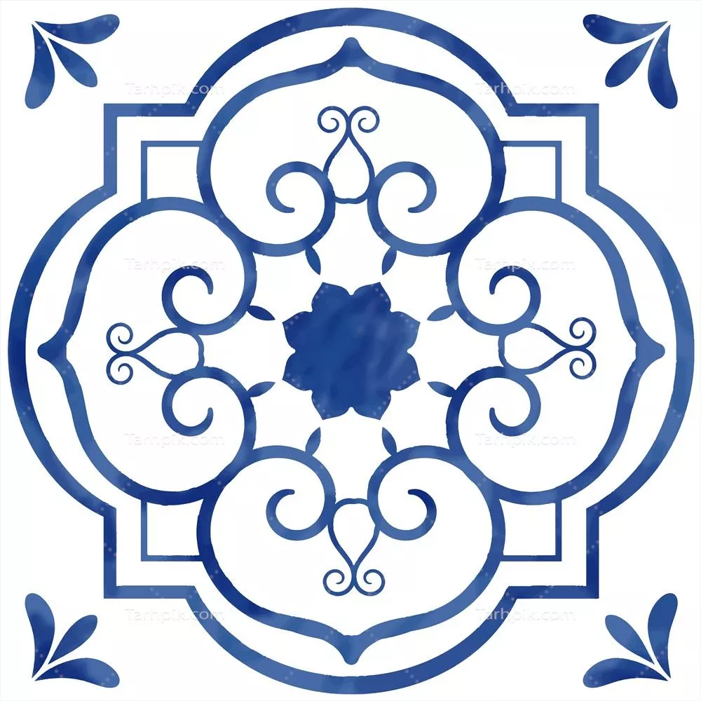 وکتور طرحهای هنری کاشی با بافت و الگو برای طراحی و گرافیک