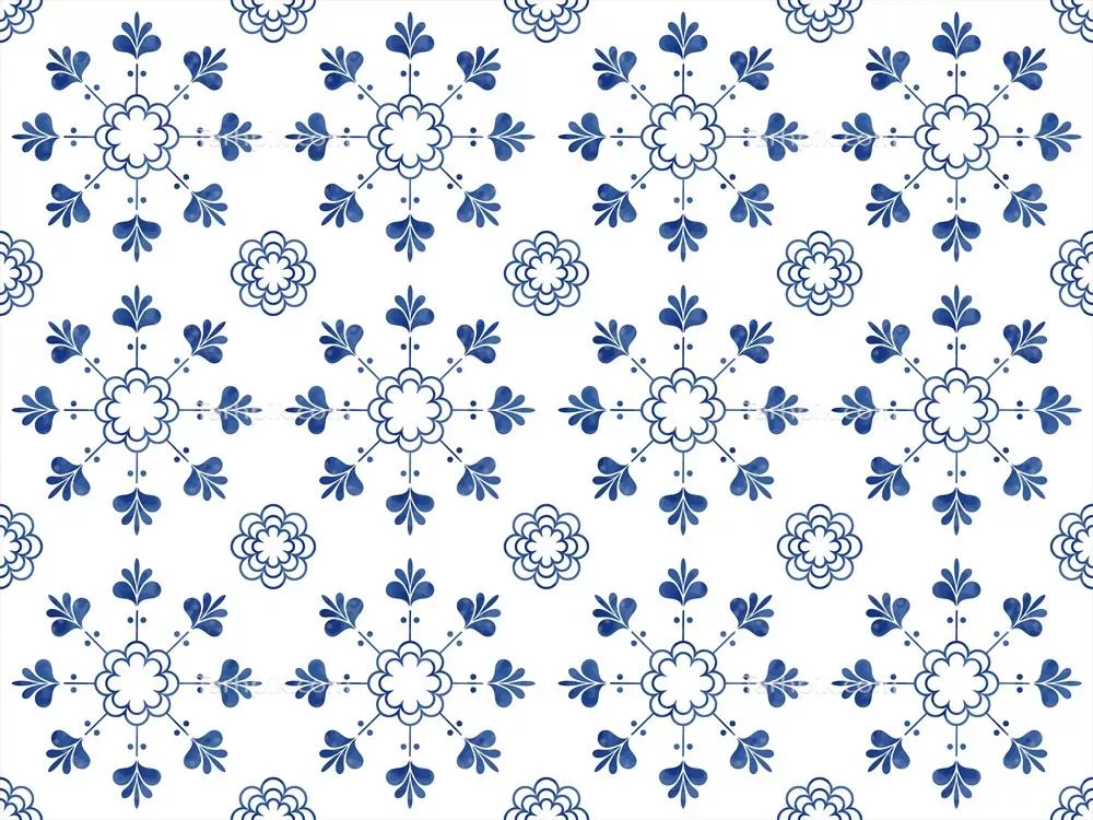 الگوی بافت دار و تصویرسازی کاشی و موزاییک در طراحی وکتور