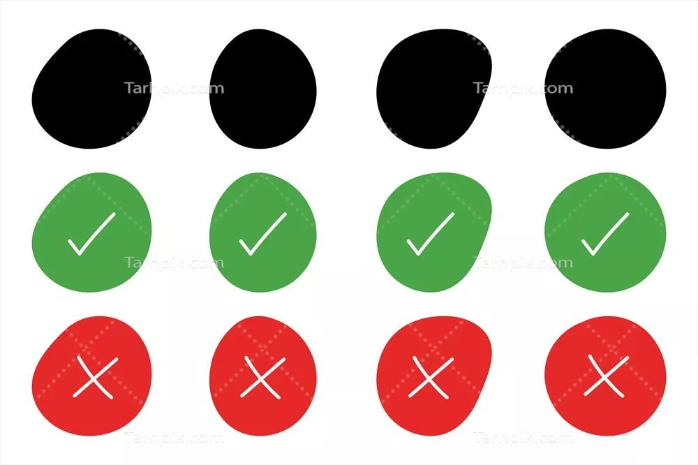 مجموعه وکتوری دایرههای ناقص به صورت هنری و مدرن