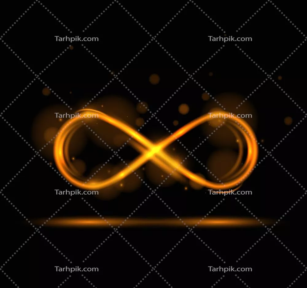 وکتور نماد شعاع لنز بینهایت به عنوان نماد هنر و طراحی گرافیکی