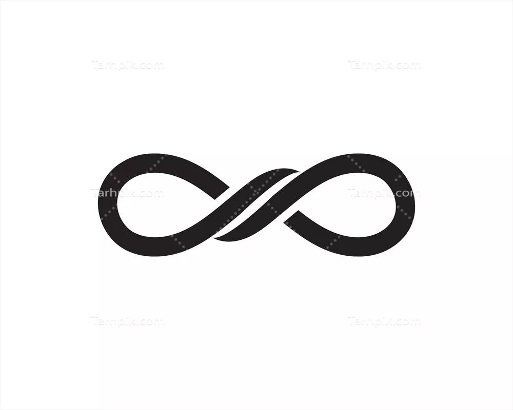 الگوها و نمادهای لوگوی خط بینهایت به صورت وکتور