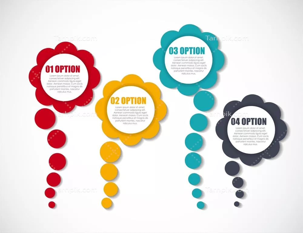 الگوهای انفورگرافیک برای کسب و کار با طراحی وکتور EPS10