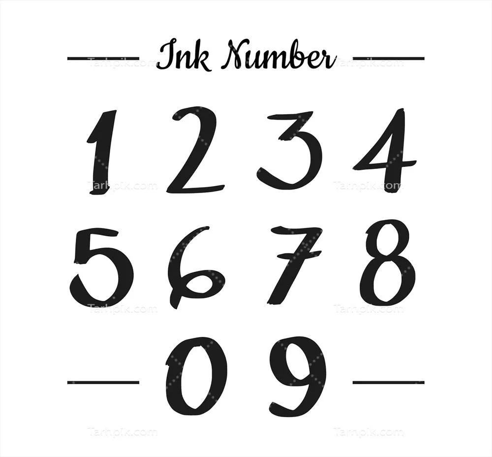 مجموعه شمارهٔ جوهری ۱ - تصاویر وکتوری با کیفیت بالا