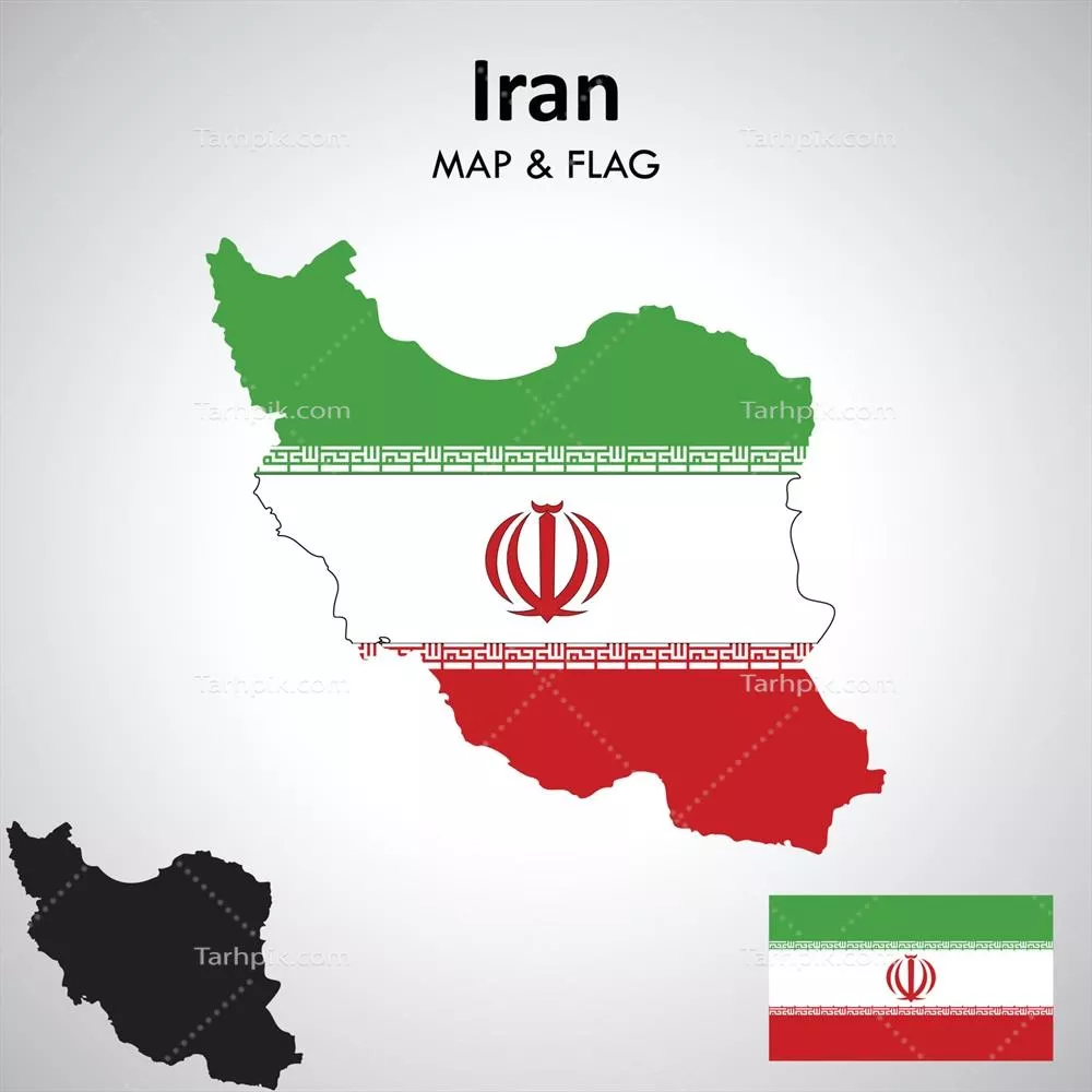 طراحی پرچم ایران به صورت وکتور برای استفاده در پروژهها