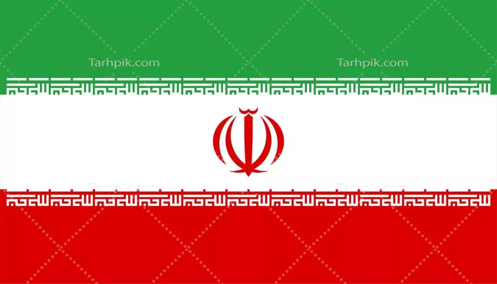 پرچم ایران - طرح با کیفیت بالا و وکتور مناسب برای چاپ و استفاده دیجیتال