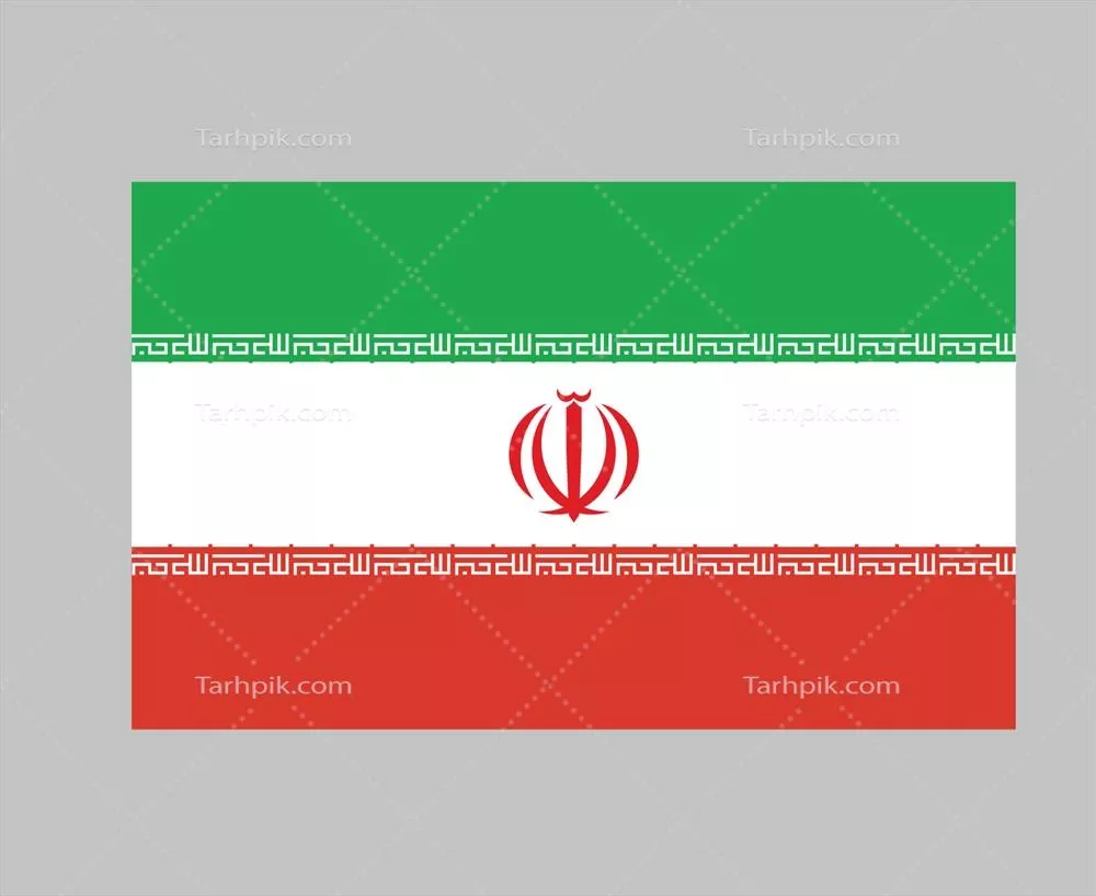 وکتور پرچم جمهوری اسلامی ایران: نماد ملی و هویتی در آسیا