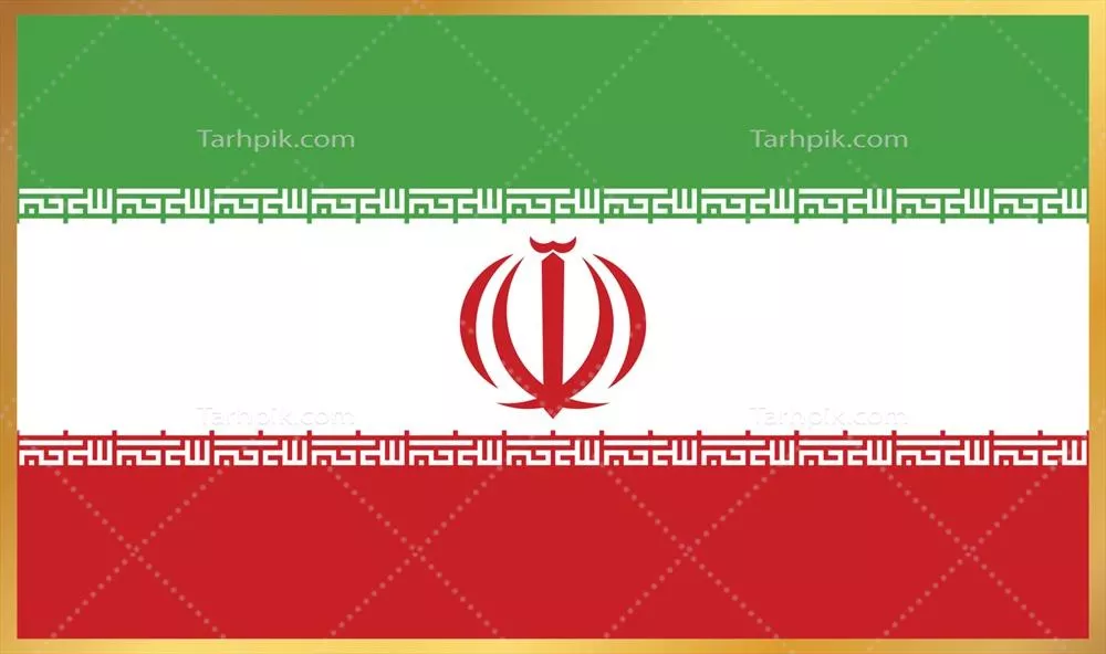 تصویر وکتور پرچم ایران با جزئیات دقیق و منحصر به فرد