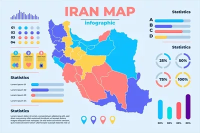 نقشههای اینفورماتیک ایران به صورت وکتور برای طراحی و تحلیل