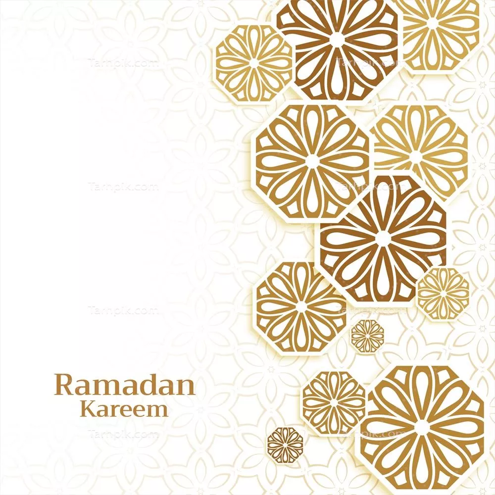 پسزمینه تزئینات اسلامی برای ماه رمضان کریم با طراحی وکتور