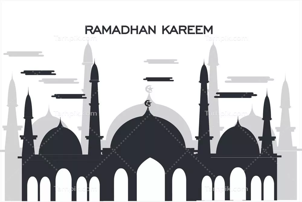 وکتور طرح پسزمینه اسلامی با طراحی دو فانوس طلایی برای تبریکات مذهبی
