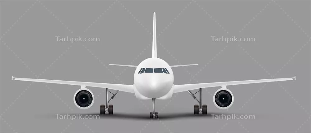 تصویر زمینه وکتور هواپیمای جدای از محیط