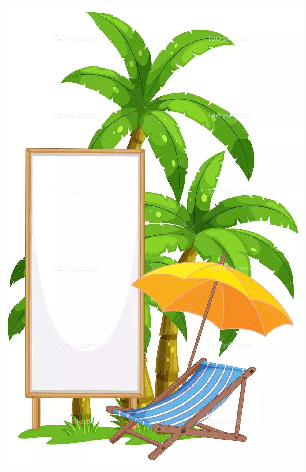 بنر چوبی ایزوله با تم تعطیلات - طراحی وکتور منحصر به فرد