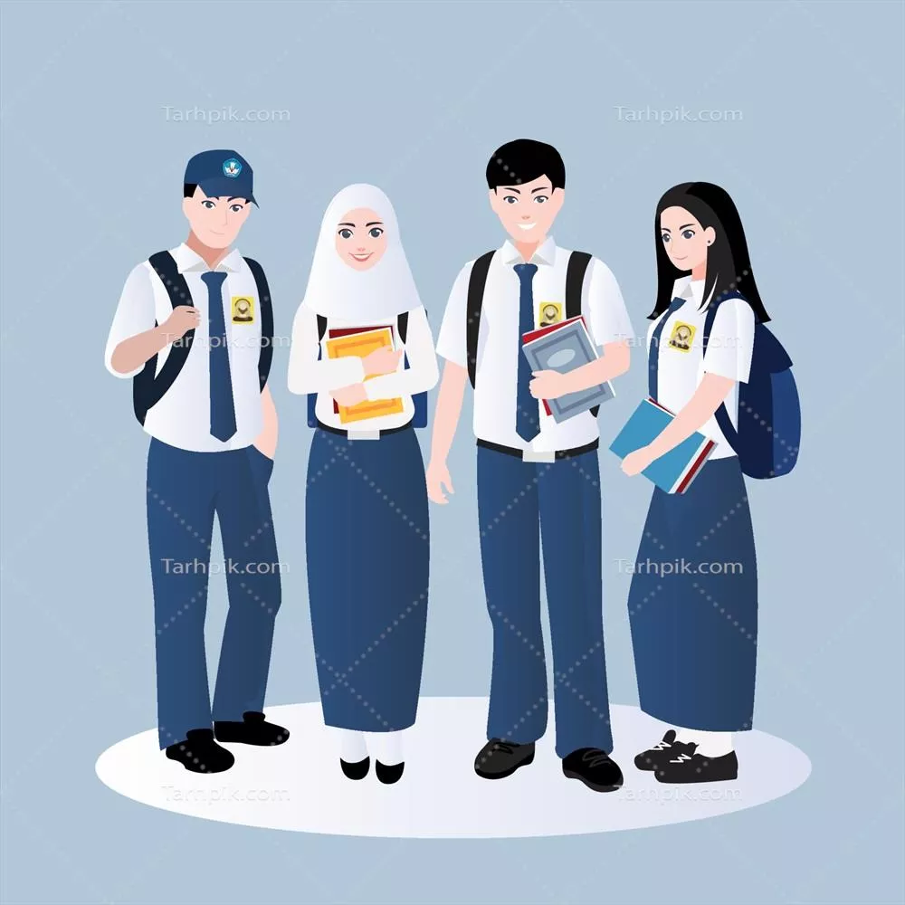 وکتور دانش‌آموزان دبیرستانی جوان از اندونزی: چالش‌ها و فرصت‌ها