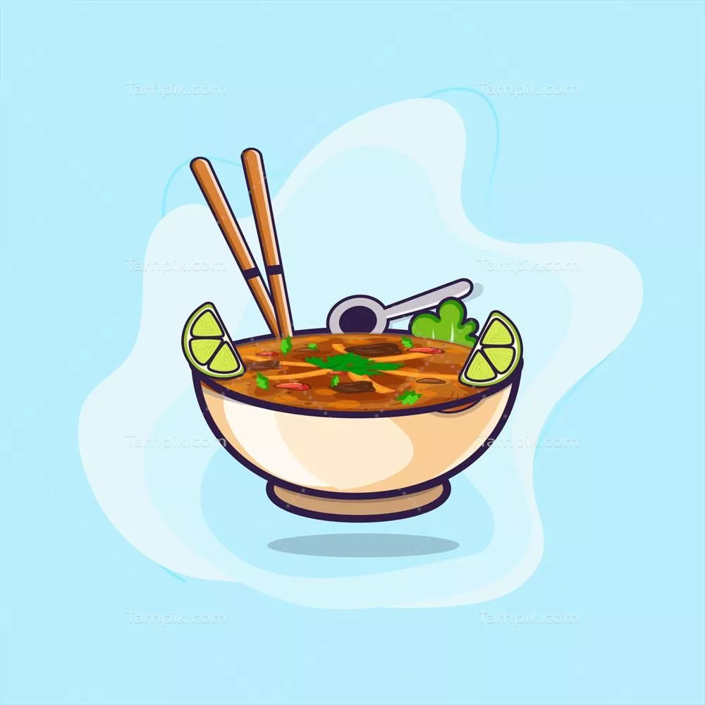 تصویر وکتور خاورمیانهای از خورشت خوشمزه، غیرقابلمقاومت و باکیفیت بالا