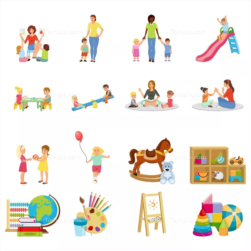 مجموعه وکتورها در مهدکودک: مفاهیم پایه و کاربردهای آنها