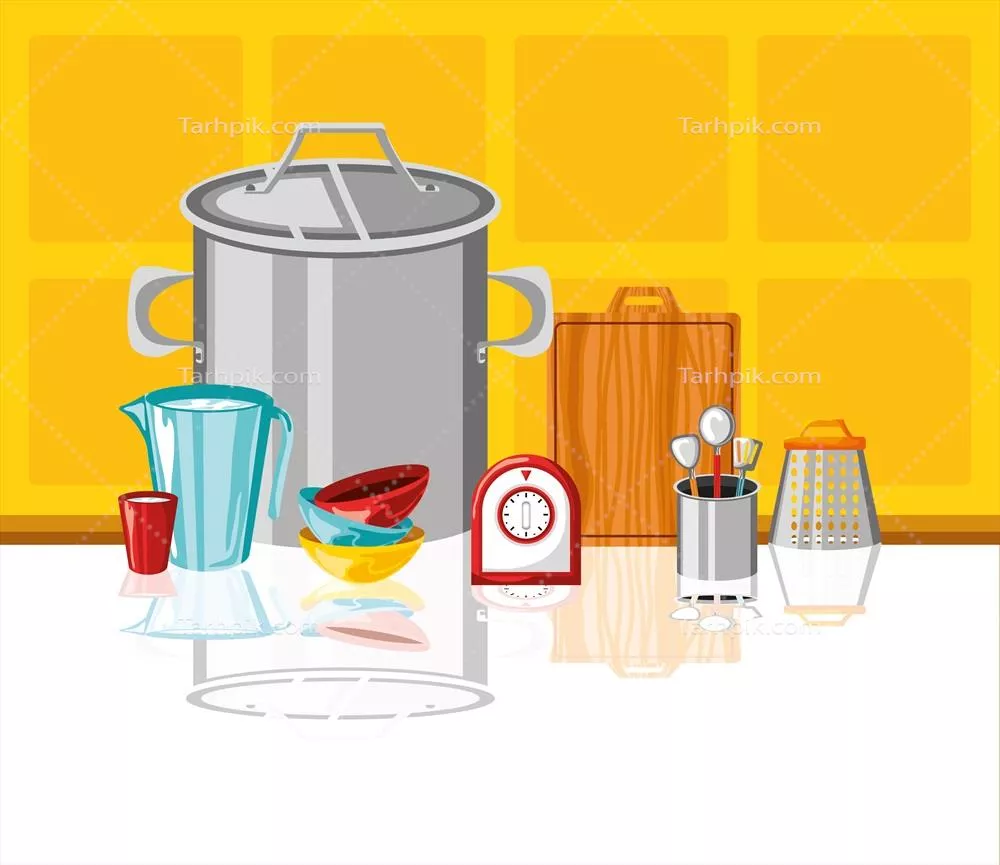 وکتور ابزارهای آشپزخانه و ساعت: راهنمای خرید و استفاده از آنها