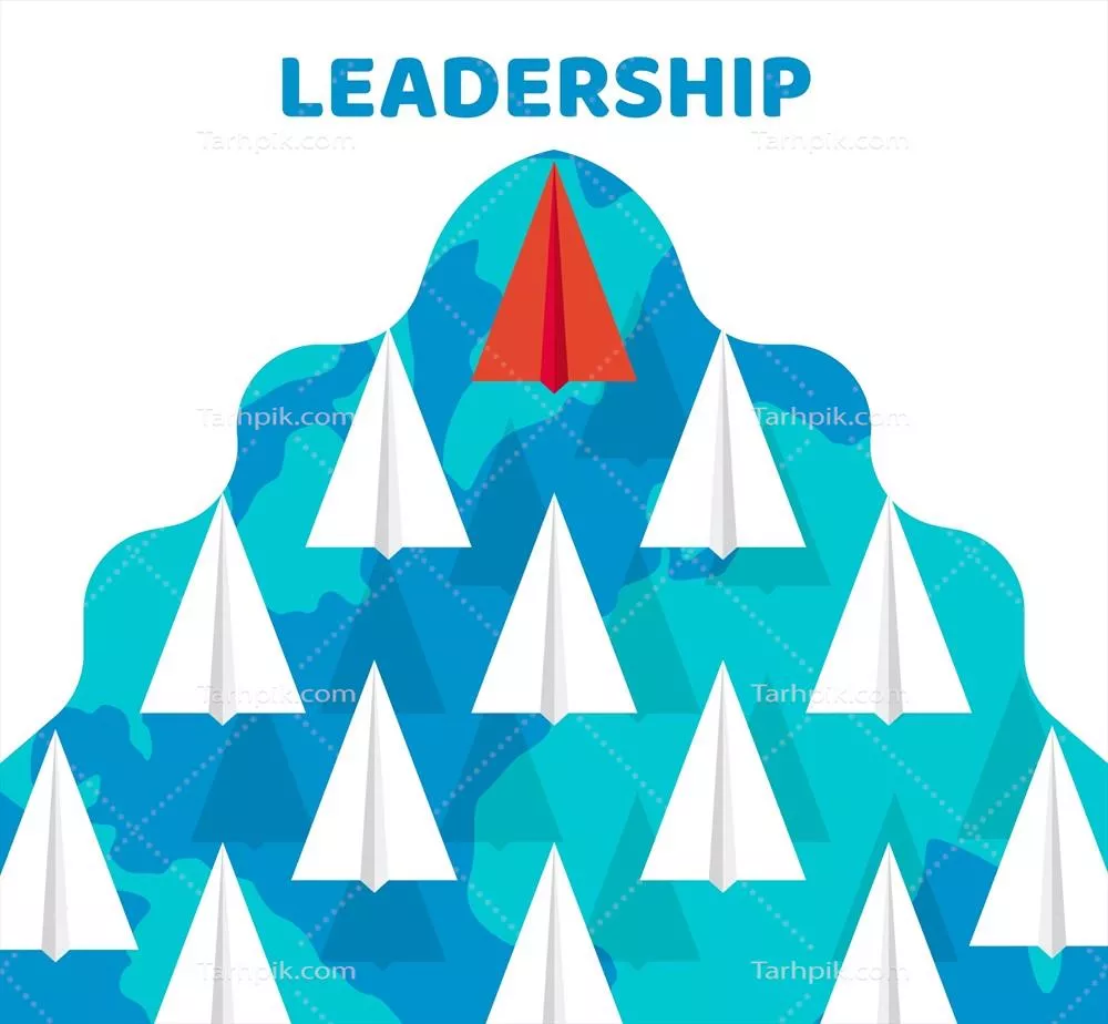 وکتور طراحی رهبری با استفاده از طرحهای ورق پرنده: نوآوری و خلاقیت