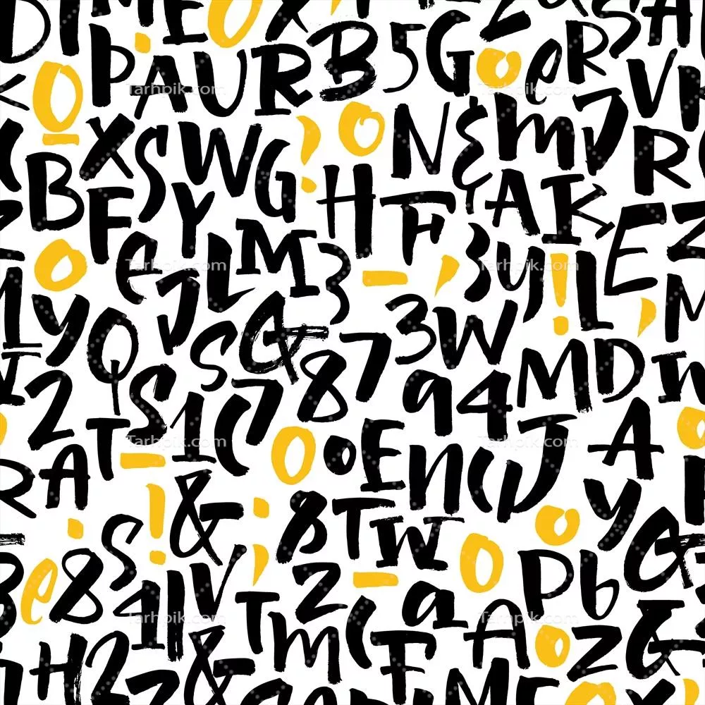 الگوهای وکتوری حروف الفبا برای طراحی و گرافیک