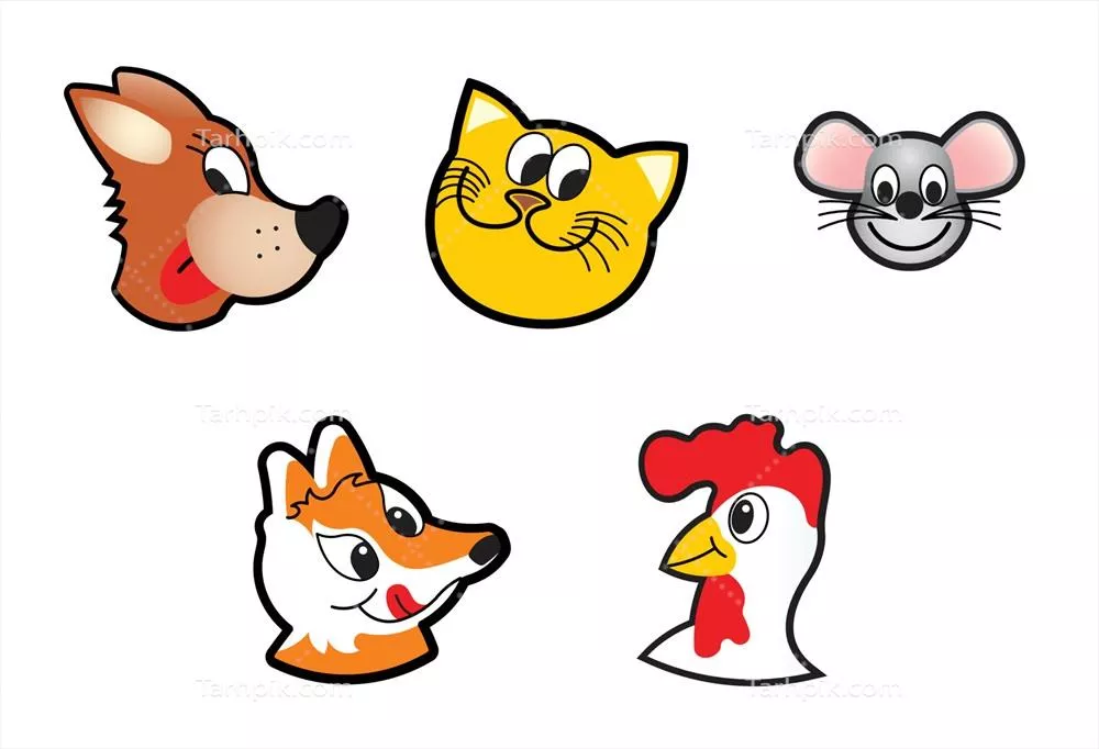 وکتور شخصیتهای کارتونی زندگی در مزرعه: دنیای شاد و رنگارنگ کشاورزی